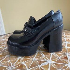 90s Goth Schoolgirl Chunky Platform Loafers